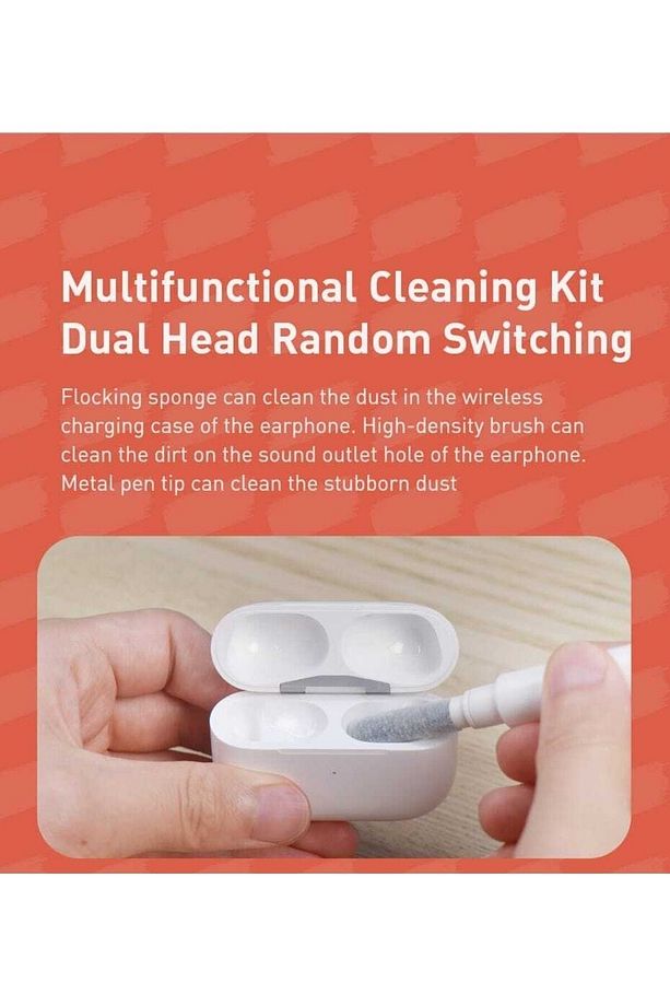 Çok Fonksiyonlu Bilgisayar Temizleme Fırçası Klavye Için Kablosuz Bluetooth Kulaklık Temizleme - 8