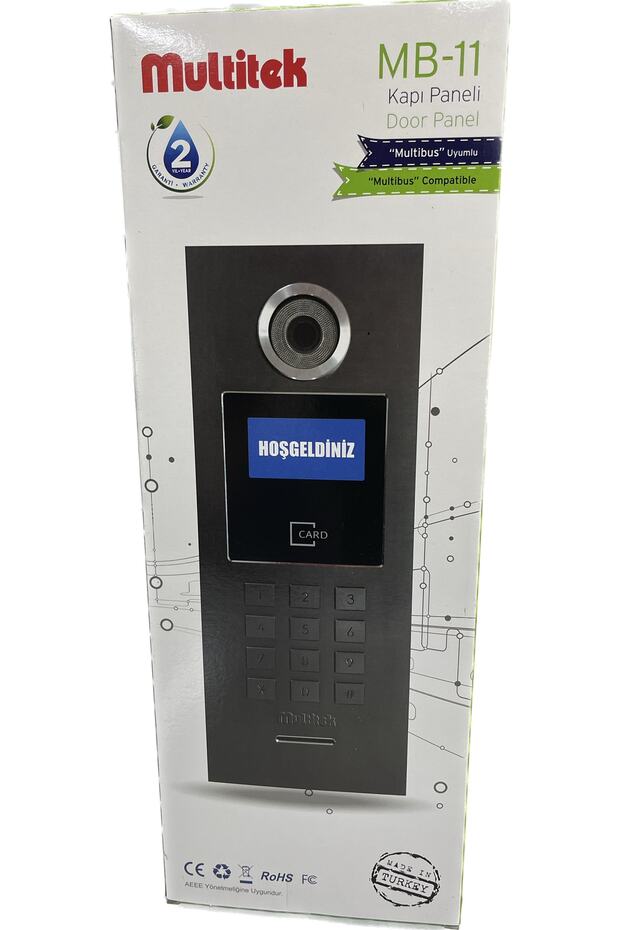Mb-11 Multibus Lcd Ekranlı, Metal Tuş Takımlı Kapı Paneli - 2