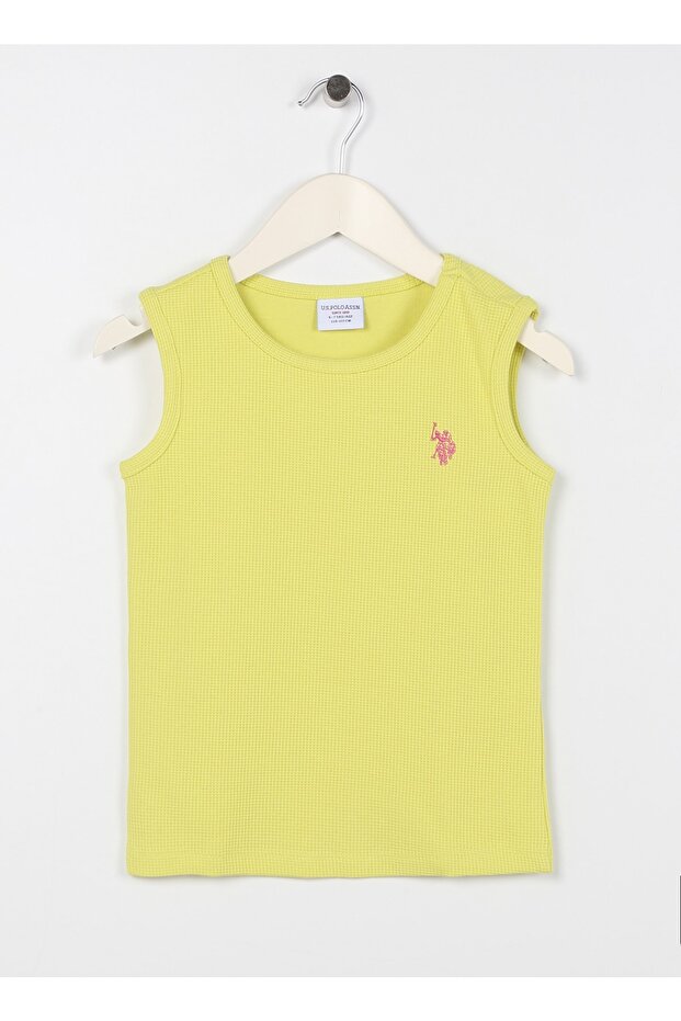 Plain Green Girl's T-Shirt Patlet