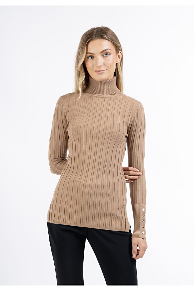Strick Rollkragen Pullover - 2