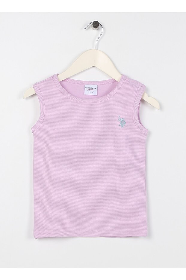 Plain Pink Girls' T-Shirt Patlet