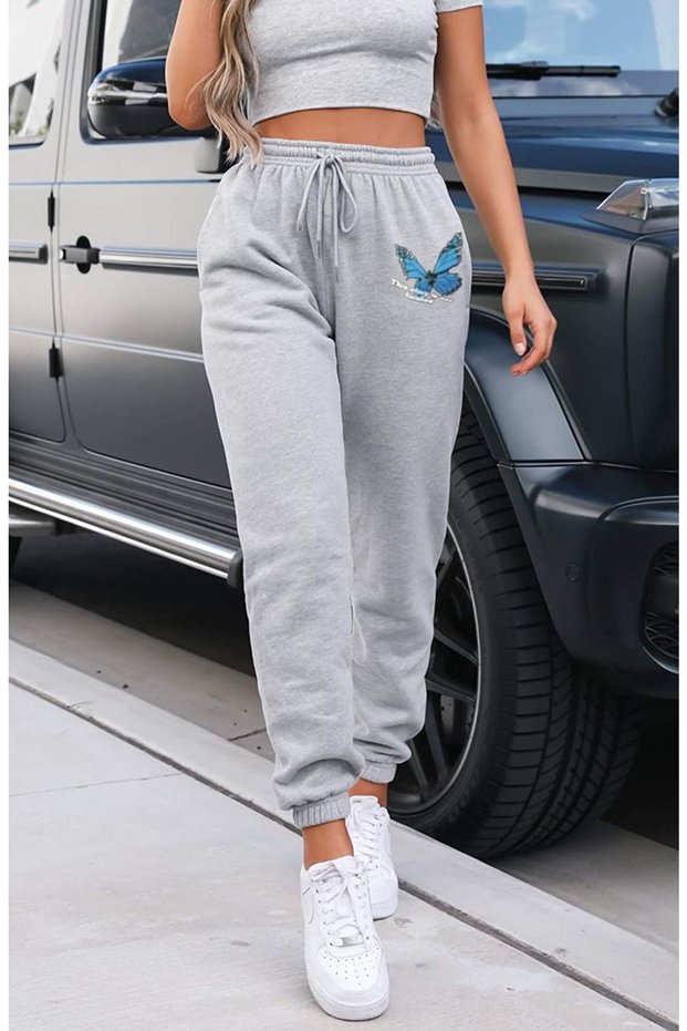 Raised Printed Tracksuit Bottom