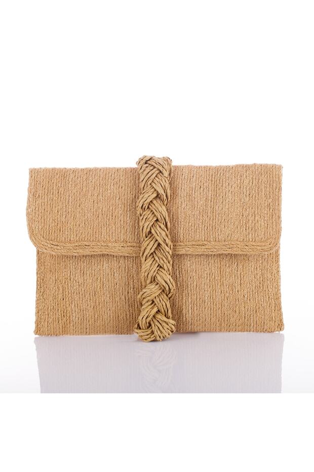 Bej Clutch Çanta