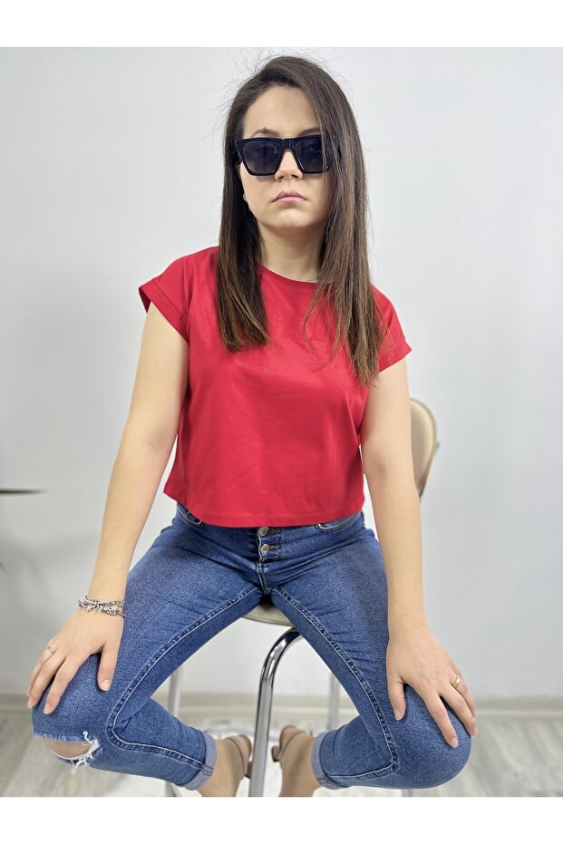 Crew Neck T-Shirt Crop