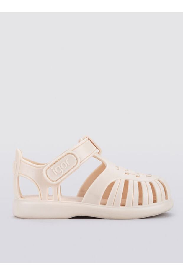 Krem Bebek Sandalet S10271 TOBBY SOLID - 1