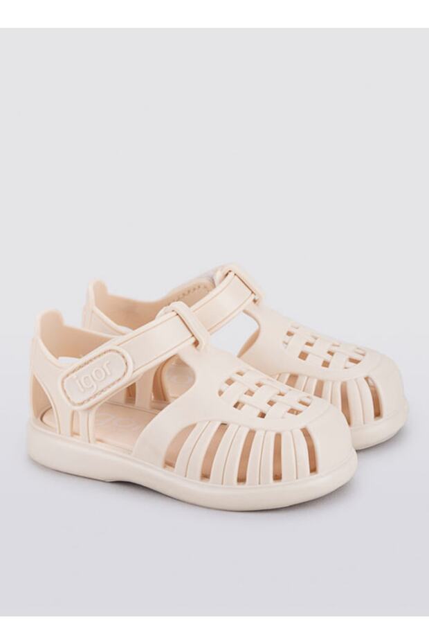 Krem Bebek Sandalet S10271 TOBBY SOLID - 3