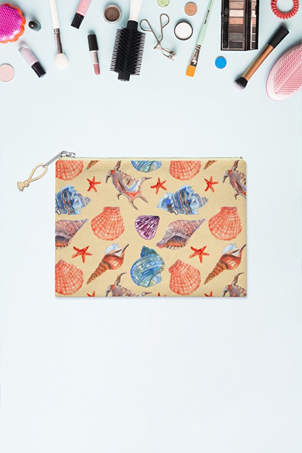 حقيبة مكياج منقوشة مناسبة للاستخدام متعدد الأغراض - 1