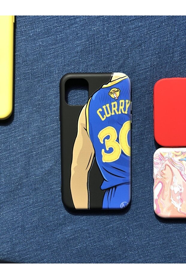 حافظة إطلاق نمط ستيفن كاري من جلد الغزال الداخلي مع حماية للكاميرا المتوافقة مع هاتف iPhone 11 - 1