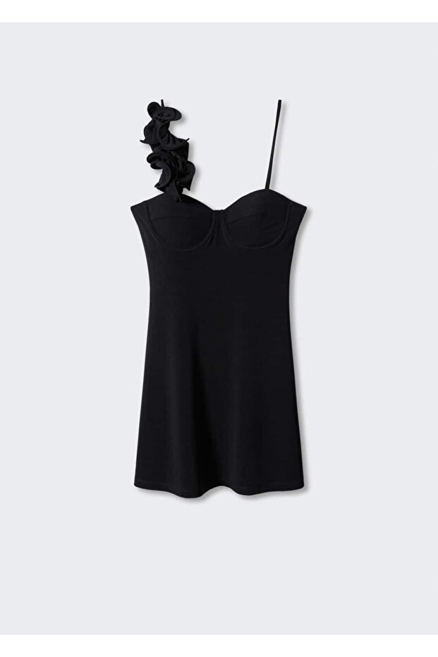 Kadın Siyah Elbise - 3