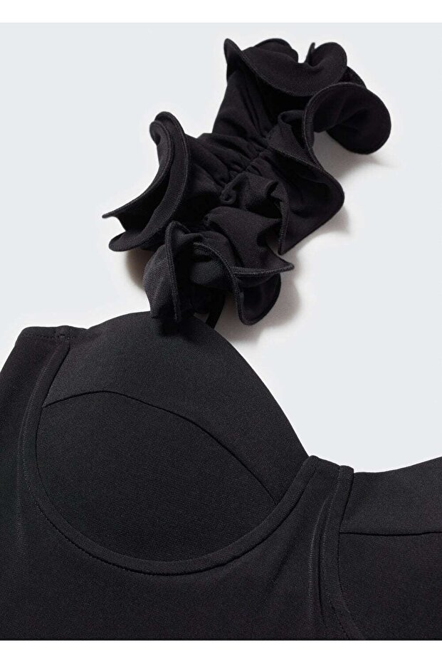 Kadın Siyah Elbise - 5