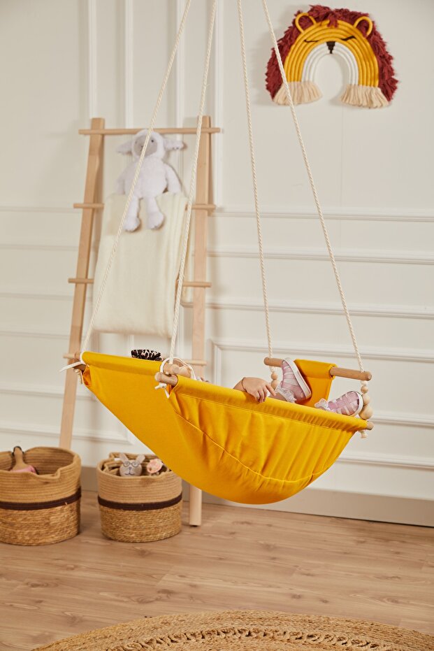 Rüya Bebek Hamak Salıncak Sarı - 2