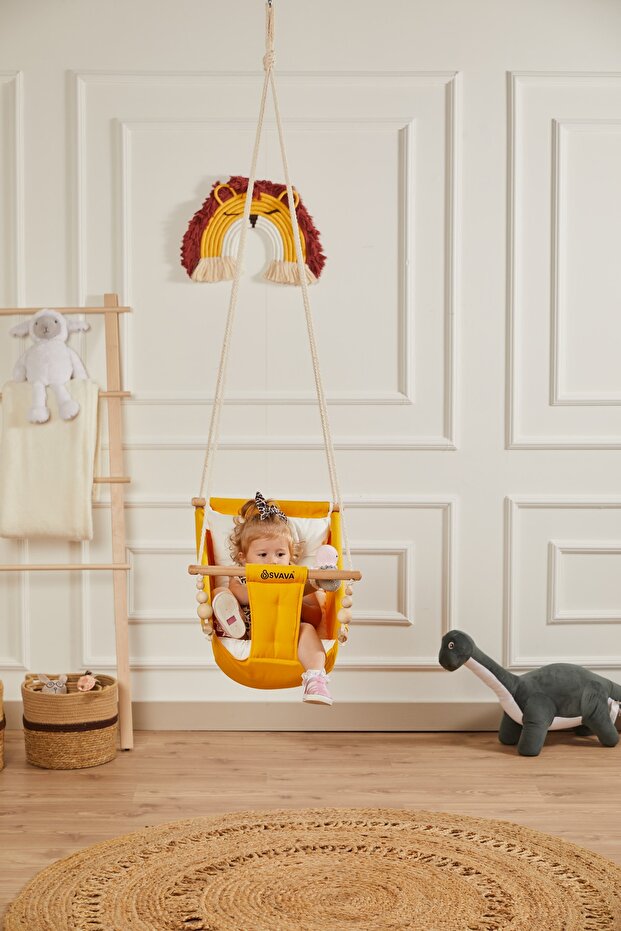 Rüya Bebek Hamak Salıncak Sarı - 6