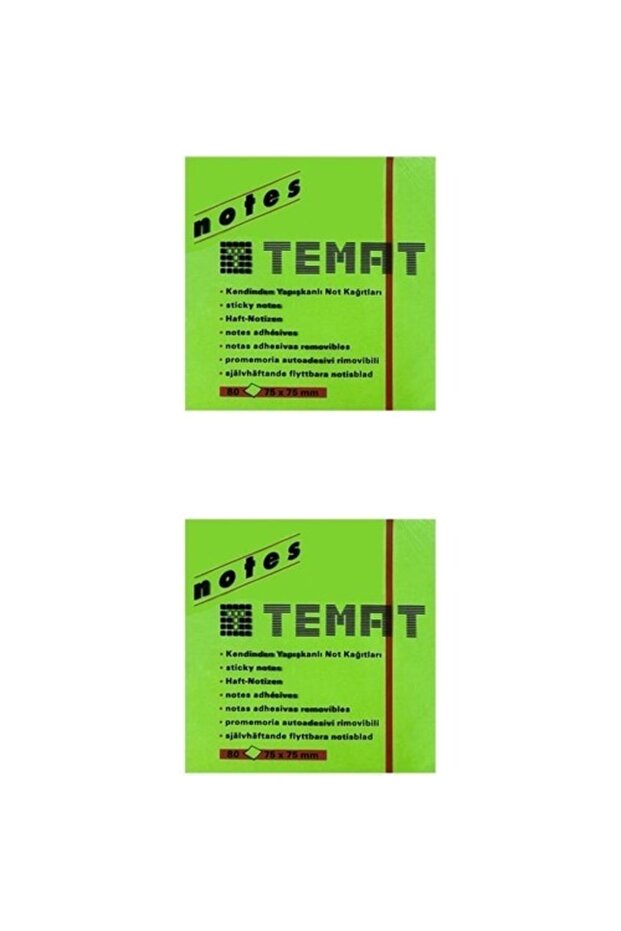 Note Paper 75X75 Highlighter Green