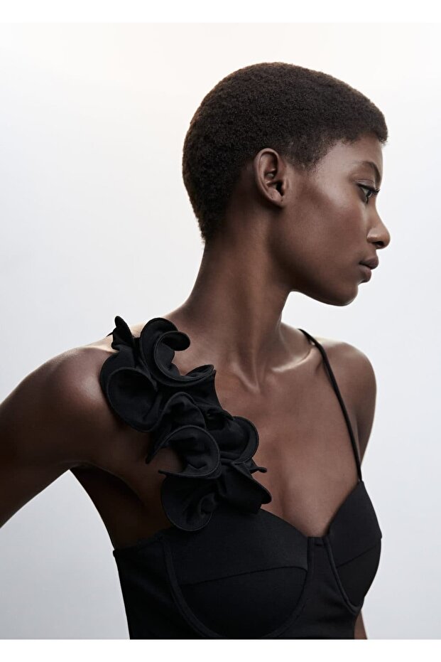 Kadın Siyah Elbise - 6