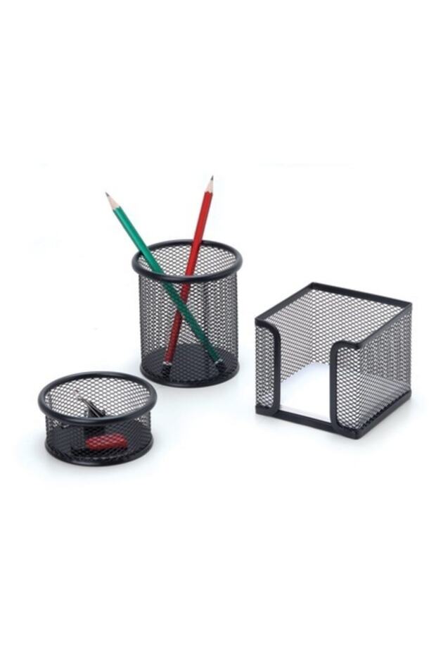 منظم مكتبي مكون من 3 قطع من الأسلاك السوداء