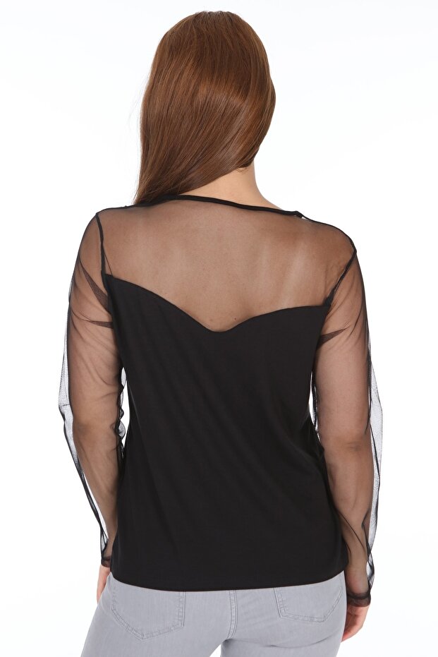Kadın Siyah Bluz - 6