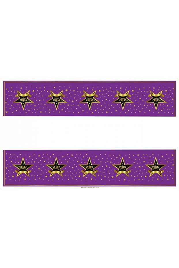 Starry Happy Birthday Tablecloth - 108X180 P1-