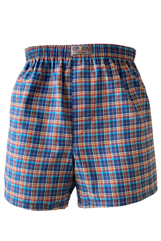 Erkek 4'lü Paket Poplin (pamuk) Boxer Şort - 1