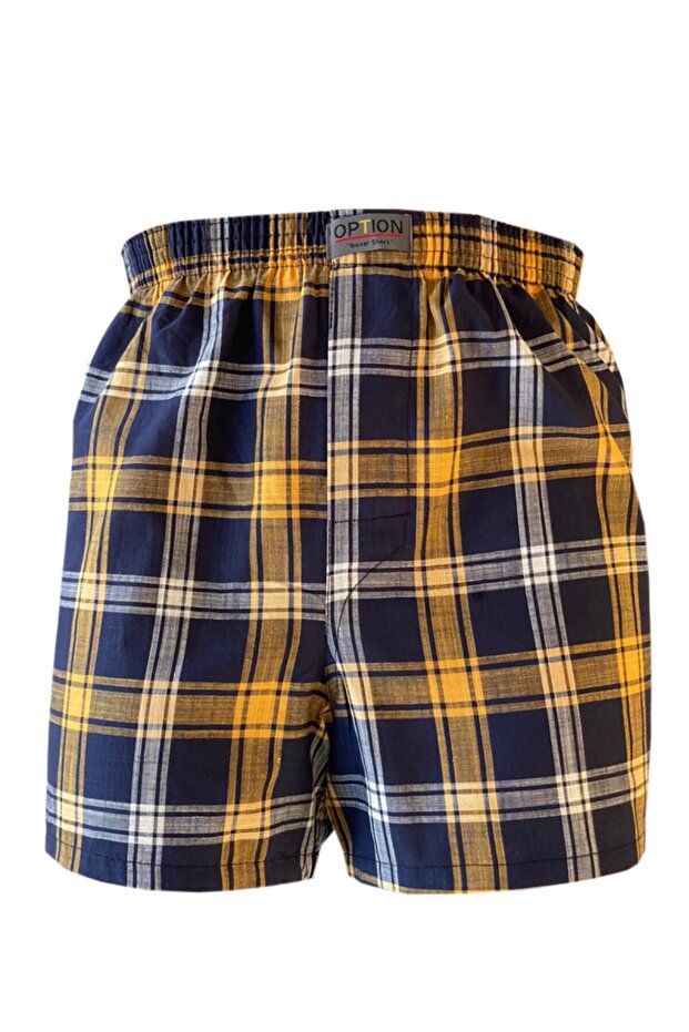 Erkek 4'lü Paket Poplin (pamuk) Boxer Şort - 4