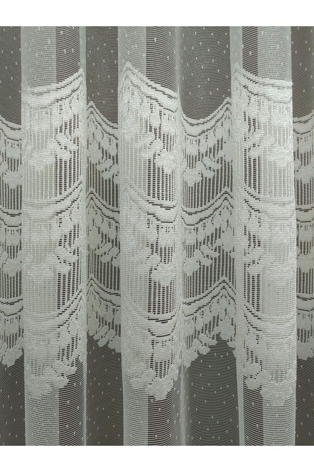 Enine Desenli Yüksek Kalite Ve Gramajlı Kdk Örme Tül, 450x260, Sık Pile, 1/3 - 3