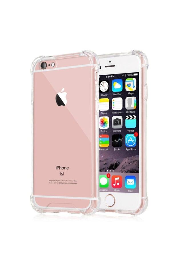 Apple iPhone 6 Plus Case Ultra Protected Transparent Anti Shock Case + Glass Screen Protector
