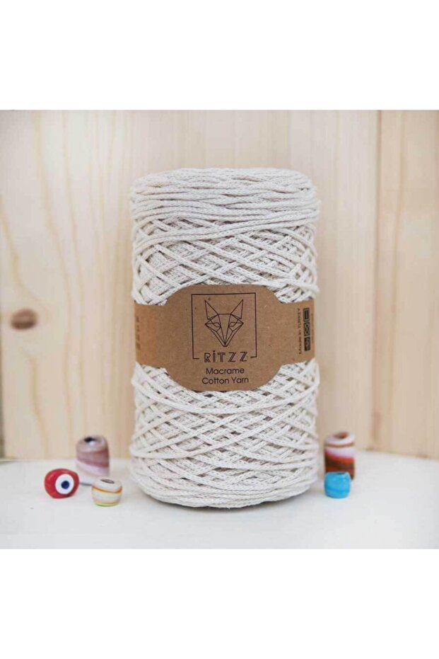 Macrame din bumbac crem 007 - 1