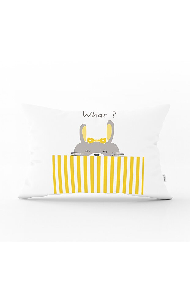 غطاء وسادة مستطيل لغرفة الأطفال بتصميم I Love Animals