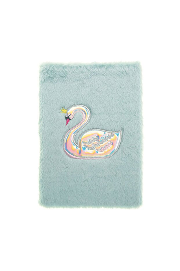 Pyrus A5 - Lined Plush Notebook Swan - 1