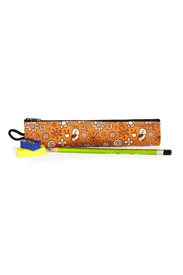 100% Woven Fabric Small Pen Holder - Pencil Case (4cm X 19 Cm)