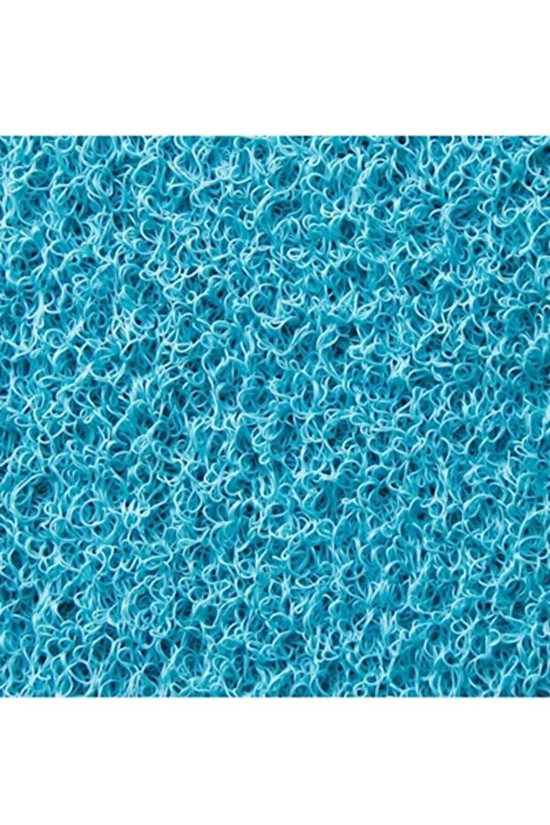 Curly Door Mat - Non-Slip Mat Width 100 Cm. Turquoise