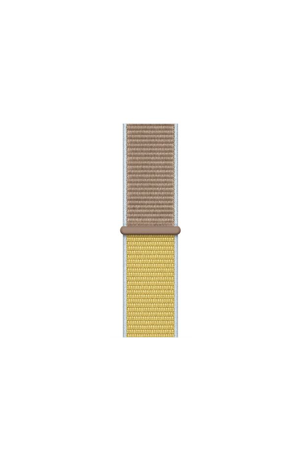 Spor Loop Kordon, Apple Watch SE/10/9/8/7/6/5/4/3 ile Uyumlu 46mm-45mm-44mm-42mm, Açık Kahverengi - 1