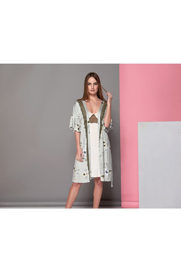 Kadın Gecelik Sabahlık Takım - 1