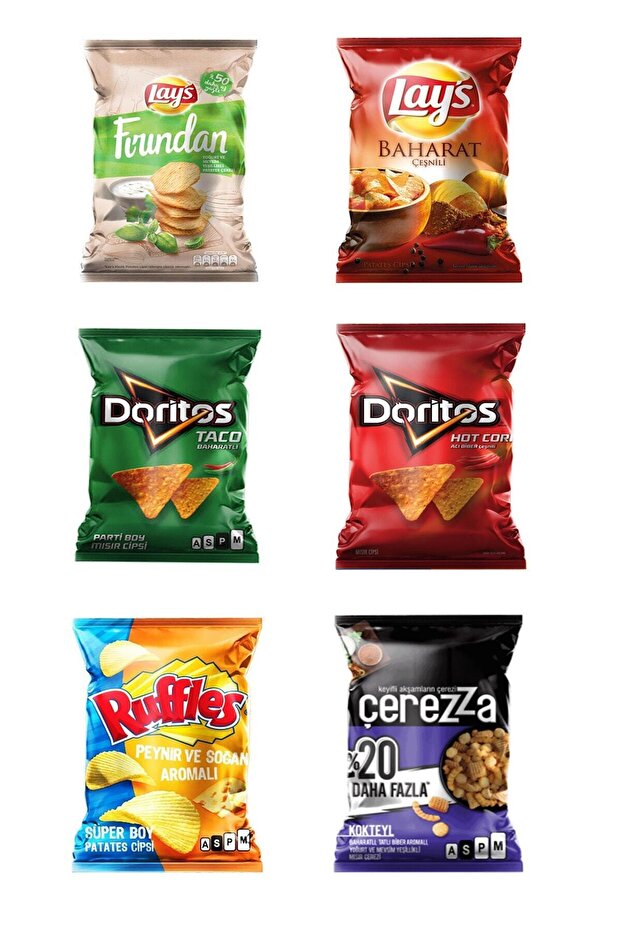 Lays Ruffles Çerezza Karma Cips Paketi Karma Cips Paketi - 1