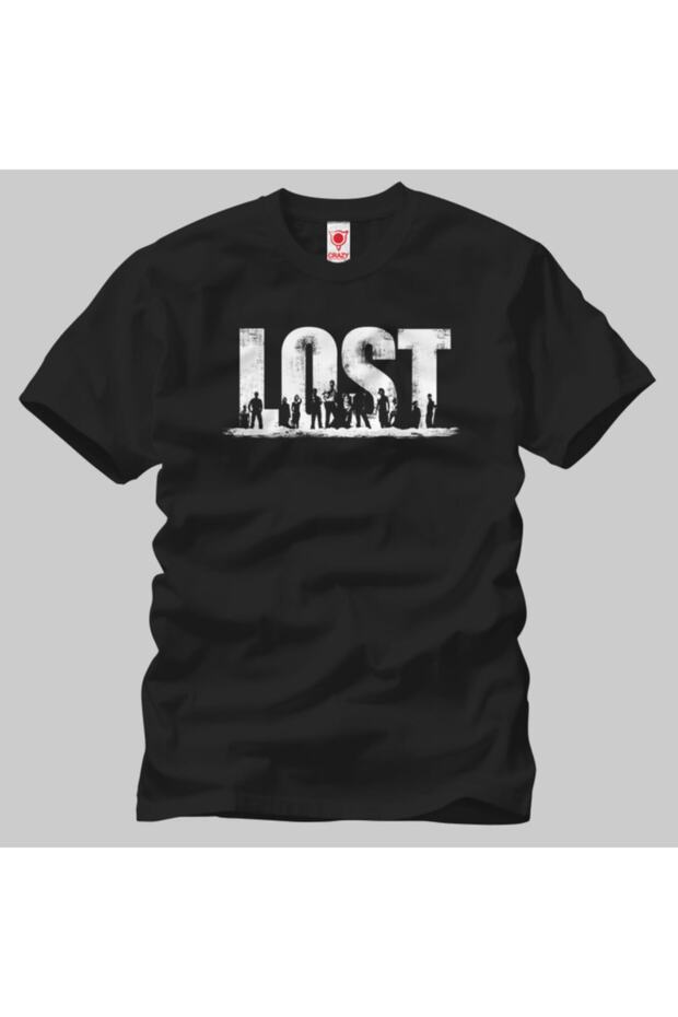 تي شيرت رجالي بشعار Lost