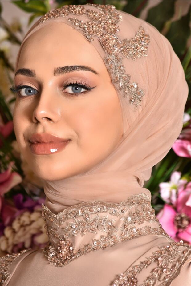 Elçin Vizon Abiye Elbise - 5