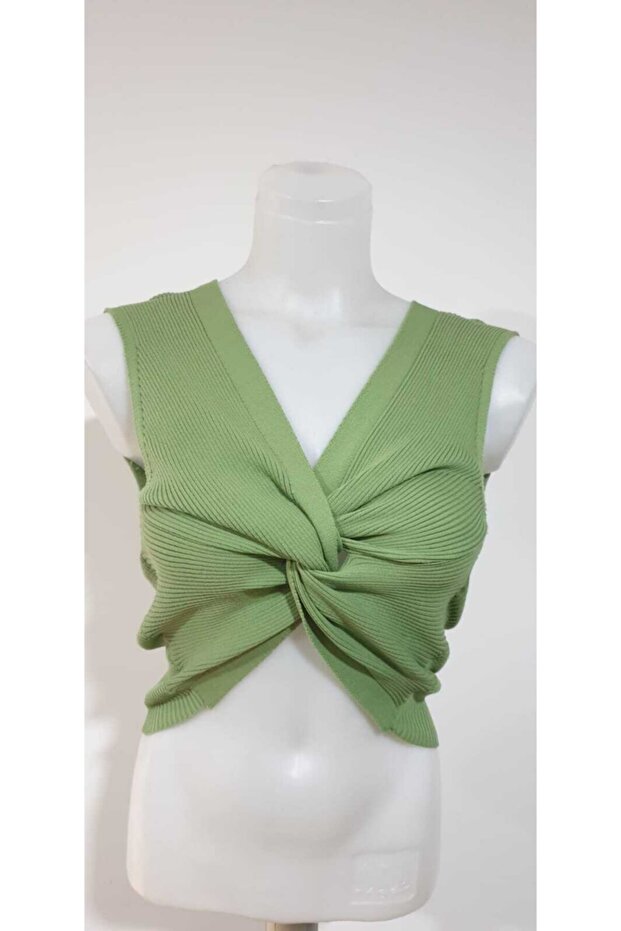 Yeşil Tarz Şahane Crop Oversize