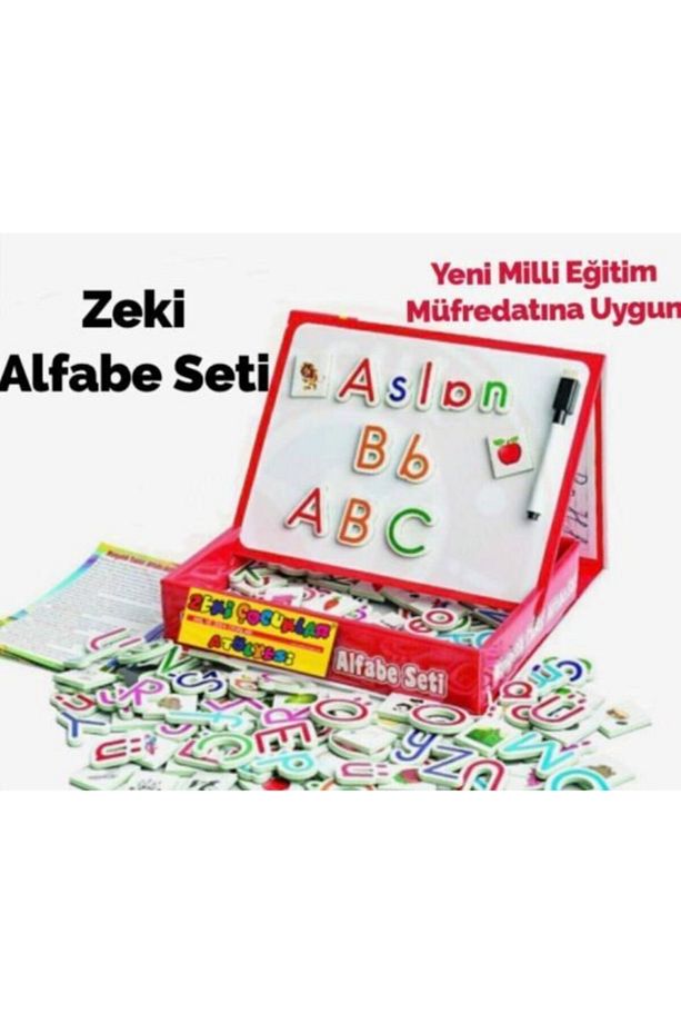 , Manyetik Tablet, Alfabe, Matematik, Tangram, 3 Lü Set - 4