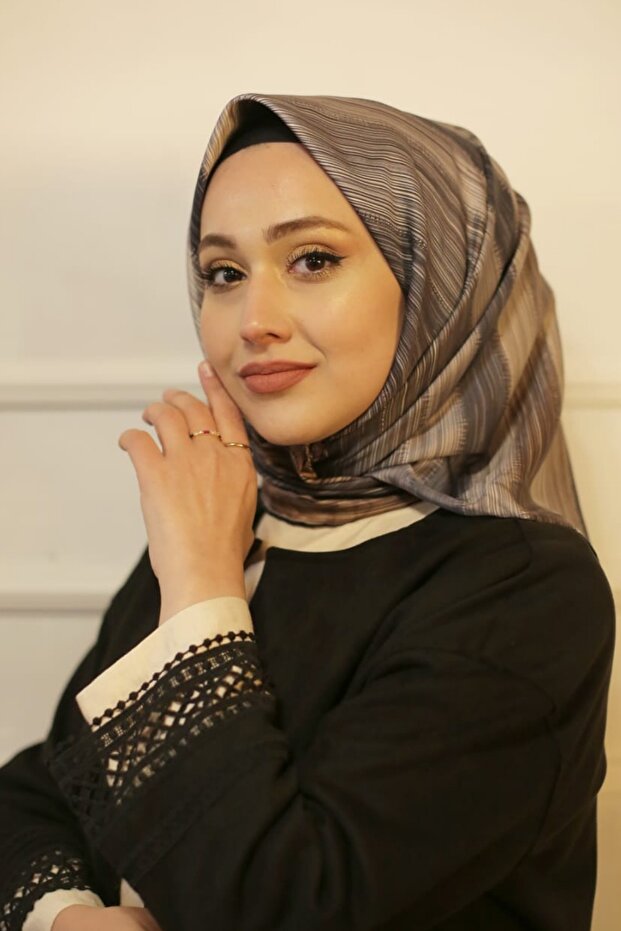 Twill Eşarp Gri