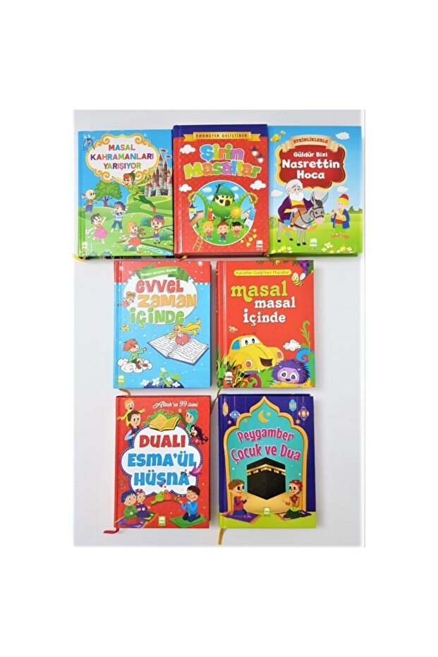 1.2.ve 3.sınıf Karakter Geliştiren Masallar 7 Kitap Ciltli Masal 12 X 16 Cm Renkli Resim