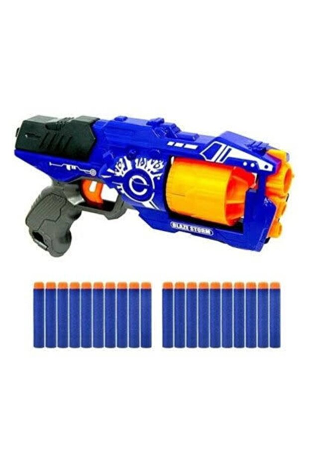 Yumuşak Sünger Köpük Mermi Atan Nerf Nişancı Nörf Silah Tabanca - 3