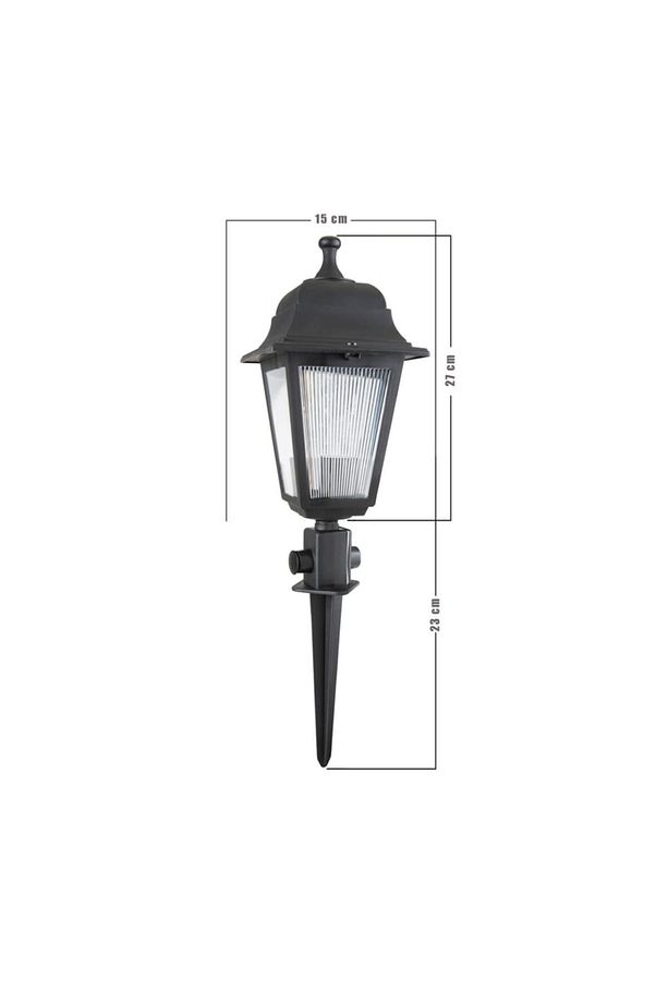Optik Çime Saplama Kare Siyah - 2