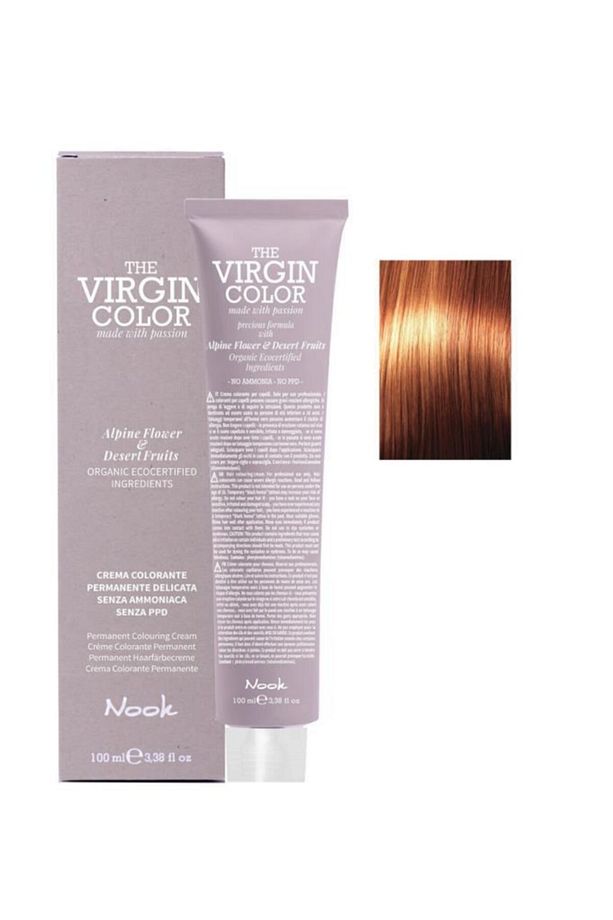 The Virgin Color Amonyaksız Saç Boyası 7.43 Kumral Bakır Altın 100 ml - 1