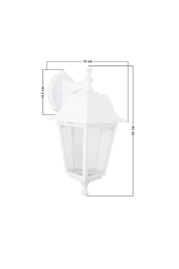 Optik Kare Ters Aplik Beyaz - 4
