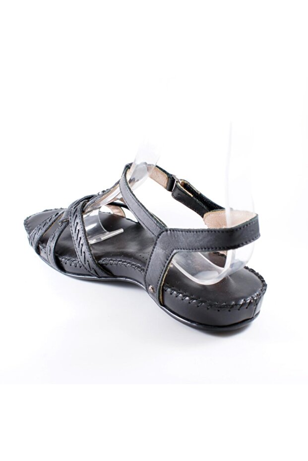 Forellı 23109 Deri Ortopedi Bayan Sandalet - 3