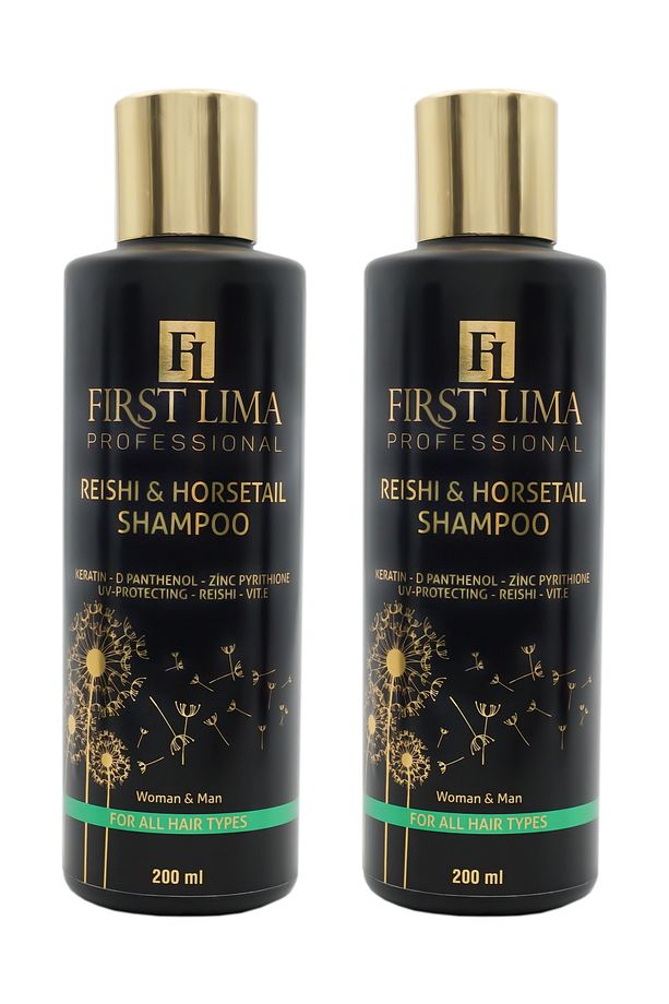 2'li Reishi & Horsetail Şampuan Hızlı Uzama, Dökülme Önleyici Ve Hacim 2 Adet 200 Ml - 2