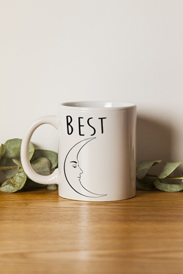 Ikra Medya - Moon and Sun Best Friends Mug - Machine Washable