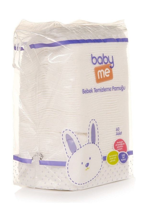 Bebek Temizleme Pamuğu 60 Adet Bae-20017 - 2