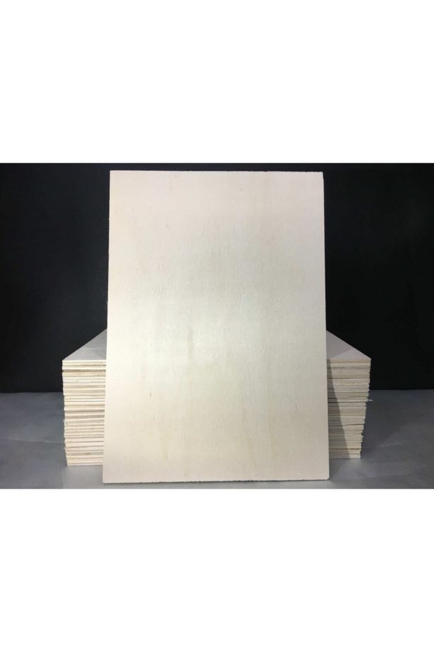 - Kavak Kontraplak - 2 Adet 6 Mm A4 Boyutu (hobi, Yakma, Dağlama) - 1