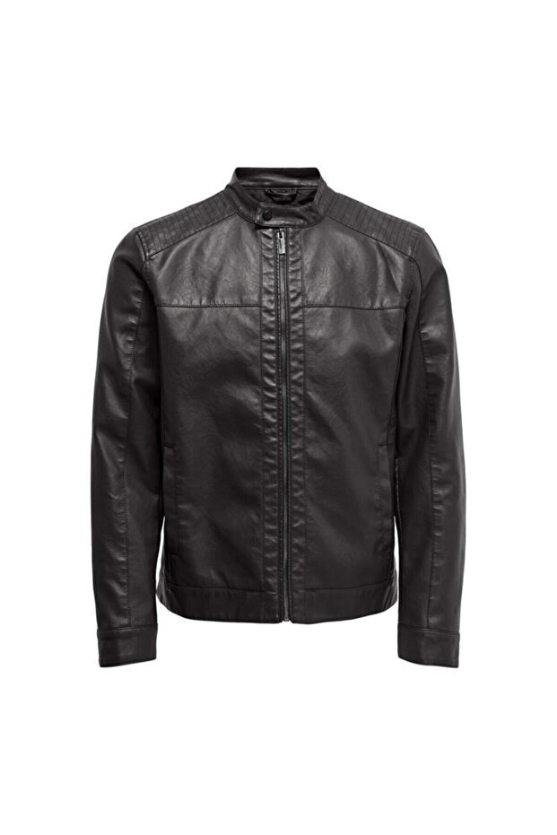 Onsmike Pu Racer Jacket Otw Vd معطف رجالي - 22012339