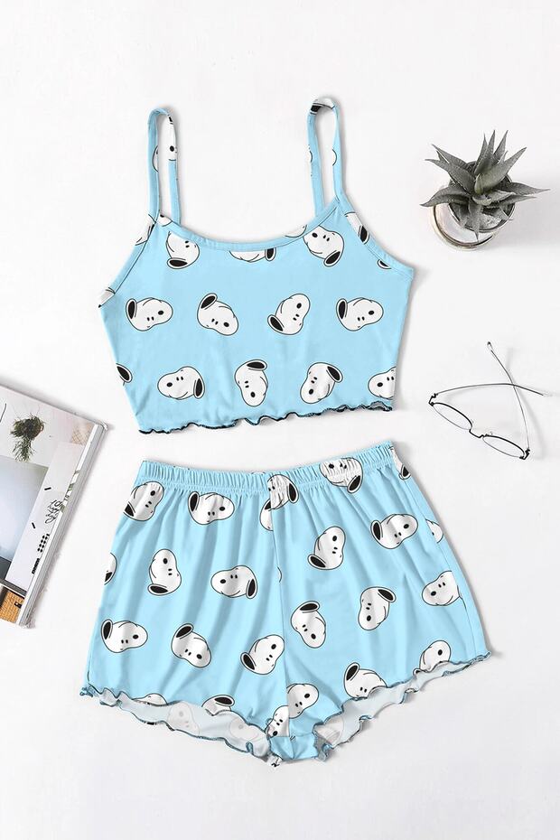 Favela Snoopy Supersoft Shorts Set